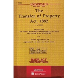 Universal's Transfer of Property Act, 1882 [TP] Bare Act 2023 | LexisNexis